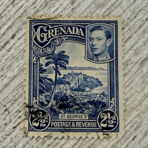 Grenada #136 Used, 2 1/2p, View of St. George's, 2024 SCV $0.35