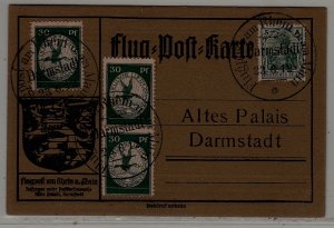 Germany Zeppelin card 23.6.12 Darmstadt