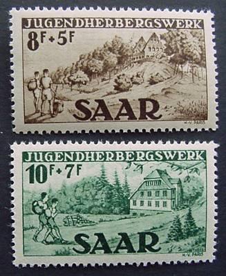 Germany, Saar, Scott B65 and B66, both MNH