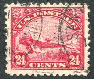 #C6 24¢1923 US Airmail Stamp  Used  VF