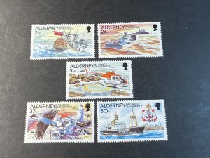 ALDERNEY # 60-64-MINT/NEVER HINGED----COMPLETE SET----1991