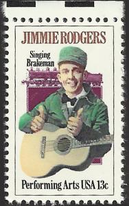 # 1755 MINT NEVER HINGED JIMMIE RODGERS AND LOCOMOTIVE