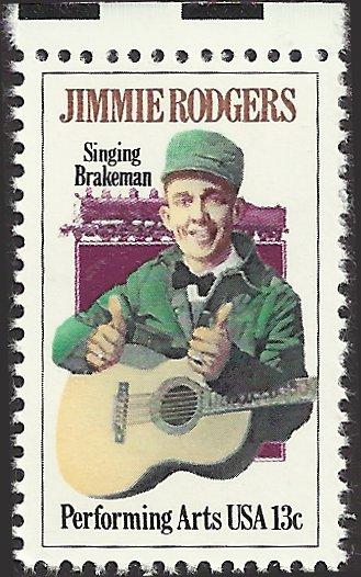 # 1755 MINT NEVER HINGED JIMMIE RODGERS AND LOCOMOTIVE