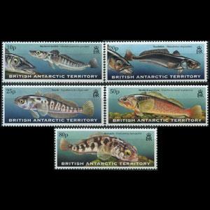 BR.ANTARCTIC TERR. 1999 - Scott# 275-9 Fish Set of 5 NH