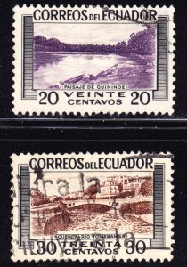 Ecuador Scott 578-579  F to VF used. FREE...