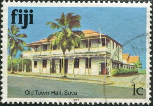 Fiji 1979 SG580B 1c Old Town Hall 1994 imprint FU