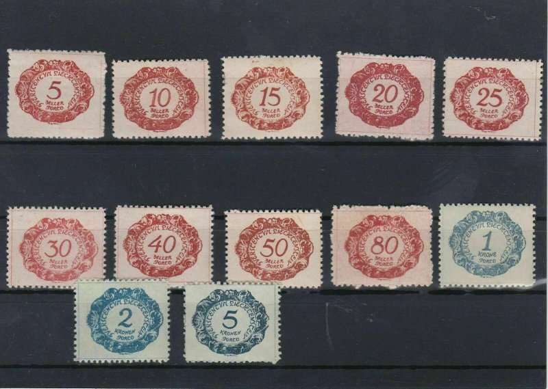 Liechenstein 19+20 MM Postage Due Stamps Ref: R7188