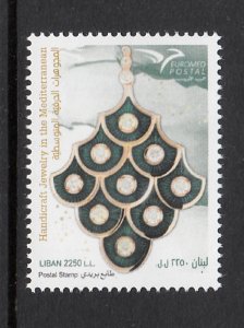 LEBANON - LIBAN MNH - SC# 838 EUROMED POSTAL - HANDCRAFT JEWELRY