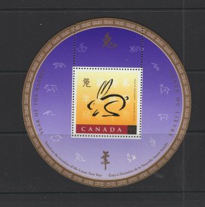 Canada 1999 New Year sheet  Unitrade #1768 VFMNH CV $3.00