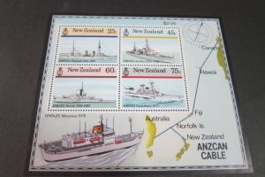 New Zealand 1985 Sc 842a Naval MS MNH