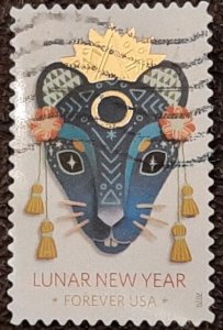 US Scott # 5428; used (55c) Luner New Year from 2020; VF/XF centering; off paper