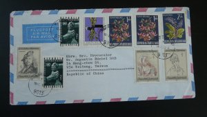 air mail cover sent from Klagenfurt Austria to Taiwan 1978