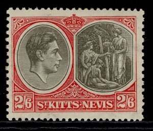 ST KITTS-NEVIS GVI SG76, 2s 6d black & scarlet, M MINT. Cat £32.