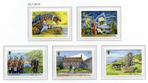 Guernsey 2015 Sark Anniversary Set SG1576/1580 Unmounted Mint 