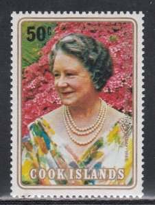 Cook Islands # 554, Queen Mother's 80th Birthday, Mint NH, 1/2 Cat.