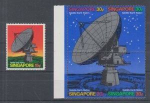 Singapore Sc 142-143 MNH. 1971 Satellite Earth Station on Sentosa Island, cplt.