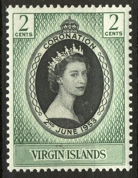 Virgin Islands 1953, Coronation QEII MNH, Mi 110