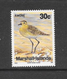 BIRDS - MARSHALL  ISLANDS #357 GOLDEN PLOVER MNH