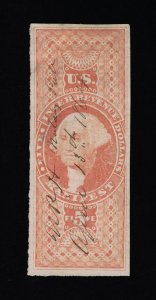 EXCELLENT GENUINE SCOTT #R90a F-VF 1862-71 RED 1ST ISSUE MANIFEST IMPERFORATE