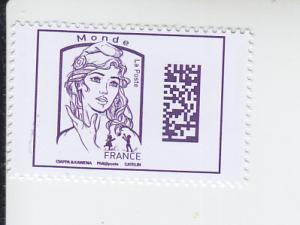 2016 France Marianne Monde Rate Reissue (Scott 4943) MNH