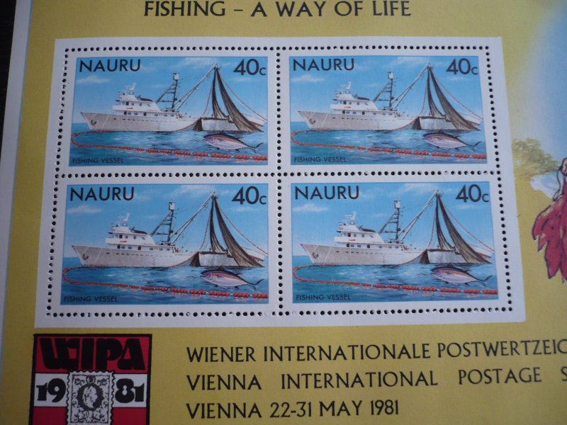 Stamps - Nauru - Scott# 230a - Mint Never Hinged Souvenir Sheet