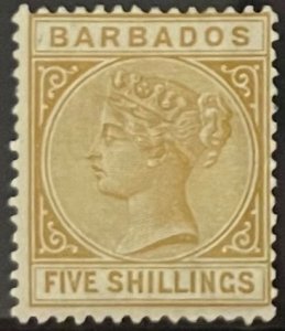 Barbados, 1882–1885, SC 68,  MLH, VF,  Single Stamp