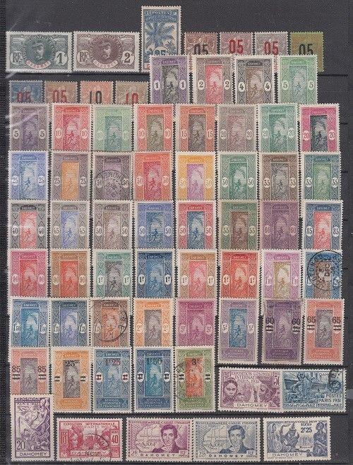 Dahomey - mostly mint hinged (few used) collection - Catalog Value $208.85