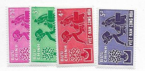 Vietnam #132-135 MNH Used - Stamp - CAT VALUE $3.20