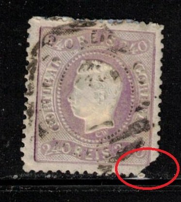 PORTUGAL Scott # 33 Used - Corner Fault CV $475