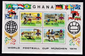 Ghana 553 Soccer Souvenir Sheet MNH VF