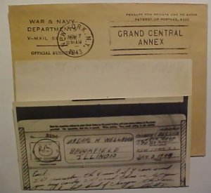 US V MAIL APO 1894 UNLISTED JUL 1944 CENSOR WITH COVER