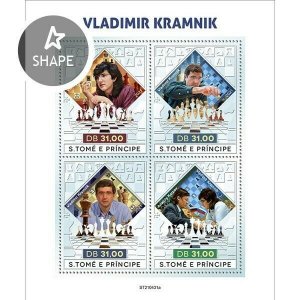 2021/08 - SAO TOME - VLADIMIR KRAMNIK SILVER        4V  complet set    MNH ** T