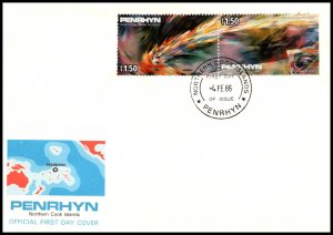 Penrhyn Island 335a Halley's Comet U/A FDC