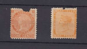 Prince Edward Island QV 1872 1d/1c MH BP7028