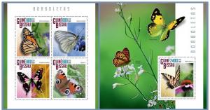 GUINEA BISSAU 2014 2 SHEETS gb14805ab PAPILLONS BUTTERFLIES 