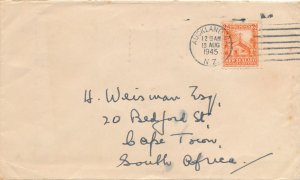 New Zealand sc# 188 - Maori Council Houses on Cover - August 13, 1945 - pm 1945