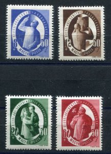 HUNGARY 1947 PHYSICIAN AND NURSES SET B196-B199 PERFECT MNH