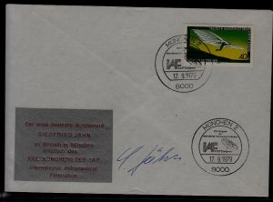 Germany cover Space 17.9.79 signed Jahn