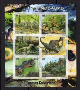 1pcs Prehistorical Animals Dinosaurs Imperf  - Private Local issue/ not MNH