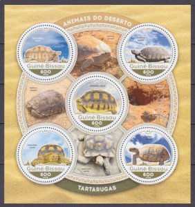 2016 Guinea-Bissau 8793-8797KL    Reptiles / Turtles 11,00 €