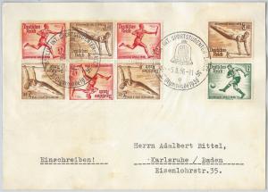 59954  - GERMANY - POSTAL HISTORY - REGISTERED COVER: OLYMPIC GAMES 1936