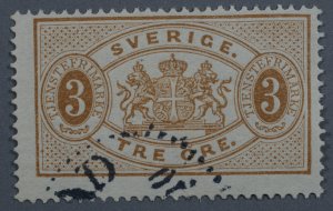 Sweden #O13 Used VG Place Cancel Bright HRM