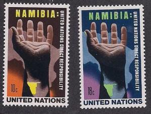 UN NY Sc# 263 264 Free Namibia MNH
