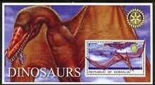 SOMALIA - 2002 - Dinosaurs #6 - Perf Souv Sheet - M N H - Private Issue