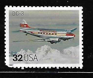 USA, 3142Q, MNH, CLASSIC AMERICAN AIRCRAFT, DC-3
