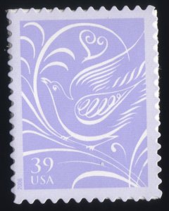 Scott #3998 Wedding Doves Single Stamp - MNH