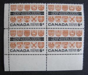 Canada 400 Corner Block LL VF MNH
