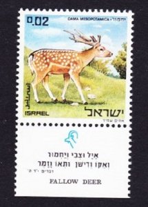 Israel #436 Deer MNH Single with tab