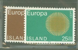 Iceland #420-21 Unused Single (Complete Set) (Europa)