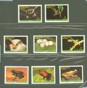 Costa Rica #377-384 Mint (NH) Single (Complete Set) (Fauna) (Flora)